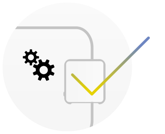 Successful installation is automatically confirmed