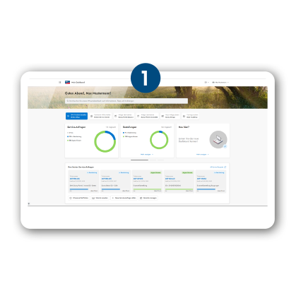 Dashboard Kundenportal