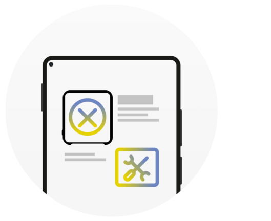 Automatic notification of events; troubleshooting support